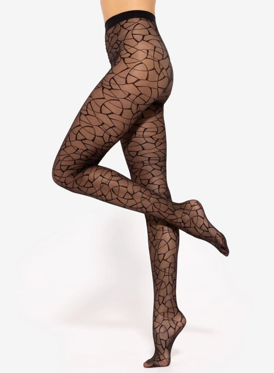 Чорапогащник Rajstopy-Mosaica-01-20-DEN-Nero