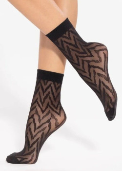 Къси чорапи Skarpetki-Trendy-Line-14-20-Den-Black