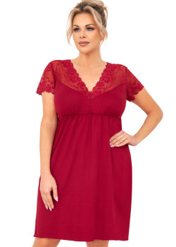 Нощница Koszula-nocna-Livia-Plus-Burgundowa-Bordowy