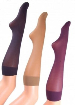 Къси чорапи Podkolanwki-Microfibra-Nero