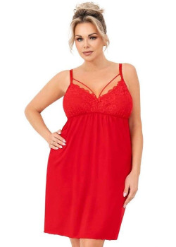 Нощница Koszula-nocna-Sylvia-Plus-Czerwona-Czerwony