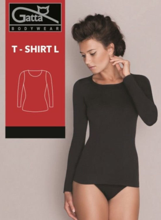 Дамски топ T-shirt-Koszulka-L-Black