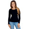 Дамски топ Bluzka-Manati-Dugi-rkaw-Czarna-Czarny