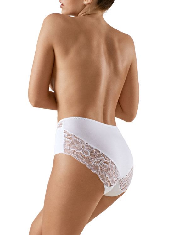Бикини с висока талия в бял цвят BBL129-Бикини-LadyStyle.bg