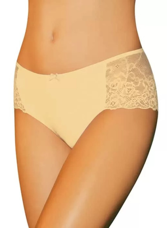 Дамски бикини с дантела в бежов цвят ZUZA-Бикини-LadyStyle.bg Дамски бикини с дантела в бежов цвят ZUZA-Бикини-LadyStyle.bg