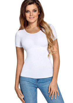 Дамски топ Bluzka-Carla-Krtki-rkaw-Biaa-Biay