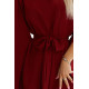 Широка рокля в бордо 287-34