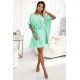 Широка рокля в цвят мента 287-31