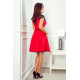 Елегантна червена рокля 254-2