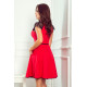 Елегантна червена рокля 254-2