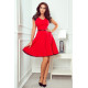 Елегантна червена рокля 254-2