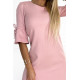 Ежедневна рокля в розов цвят 217-9
