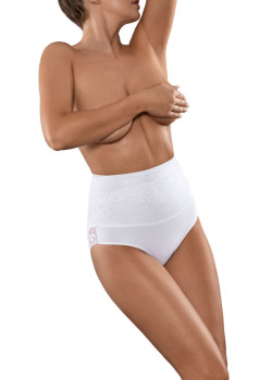 Моделиращи бикини с висока талия в бял цвят BBL148
