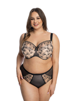 Бикини с висока талия в черен цвят FILIPA 1130 