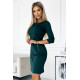 Къса рокля в зелен цвят 420-5