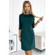 Къса рокля в зелен цвят 420-5