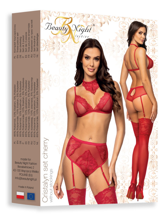 Луксозно секси бельо от три части Cristalyn