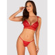 Секси комплект от две части в червен цвят HUNTERIA