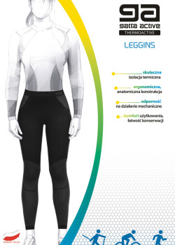 Дамски безшевен клин LEGGINGS WOMEN THERMOACTIV BASIC DABLAM BLACK-GREY