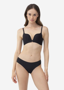 Безшевен сутиен Biustonosz Damski Frontopen CZARNY