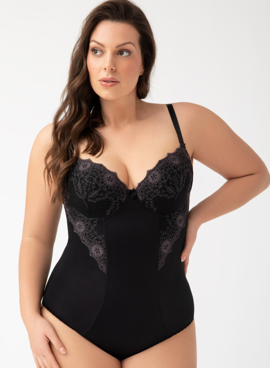 Елегантно черно боди Livia G184