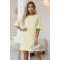 Ежедневна рокля в жълт цвят, модел 217-12
