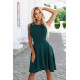 575-2 Aсиметрична рокля в зелен цвят