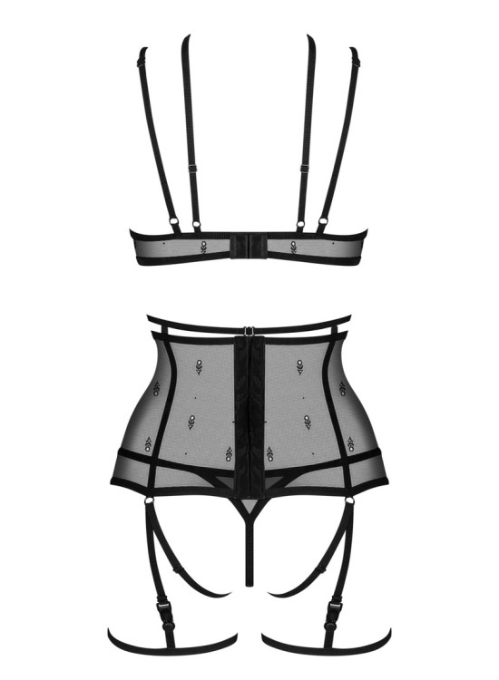 Черен секси комплект от четири части Anniverse Special