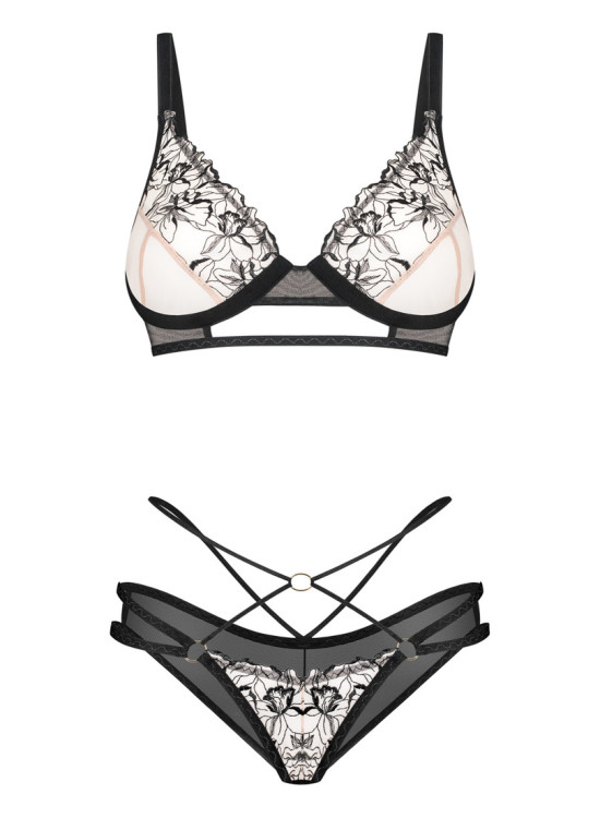 Черен секси комплект Vila Blanes