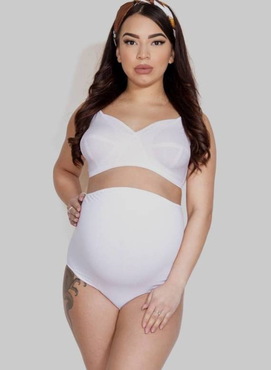 Дамски бикини за бременни в бяло MAMA BELLY-Бременни-LadyStyle.bg Дамски бикини за бременни в бяло MAMA BELLY-Бременни-LadyStyle.bg