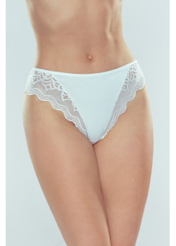 Дамски бикини с дантела в бял цвят VALENCJA