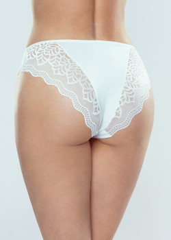 Дамски бикини с дантела в бял цвят VALENCJA