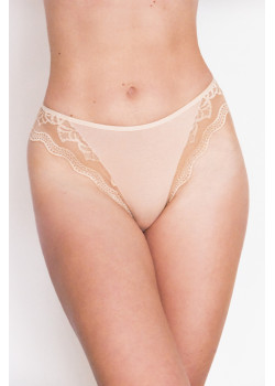 Дамски бикини с дантела в бежов цвят VALENCJA