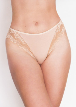 Дамски бикини с дантела в бежов цвят VALENCJA
