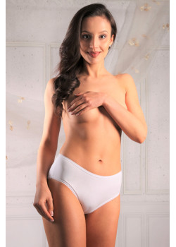 Дамски памучни бикини в цвят крем NADIA