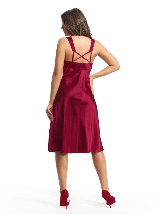 Сатенена нощница в цвят малина MONTANA K597-Нощници-LadyStyle.bg Сатенена нощница в цвят малина MONTANA K597-Нощници-LadyStyle.bg