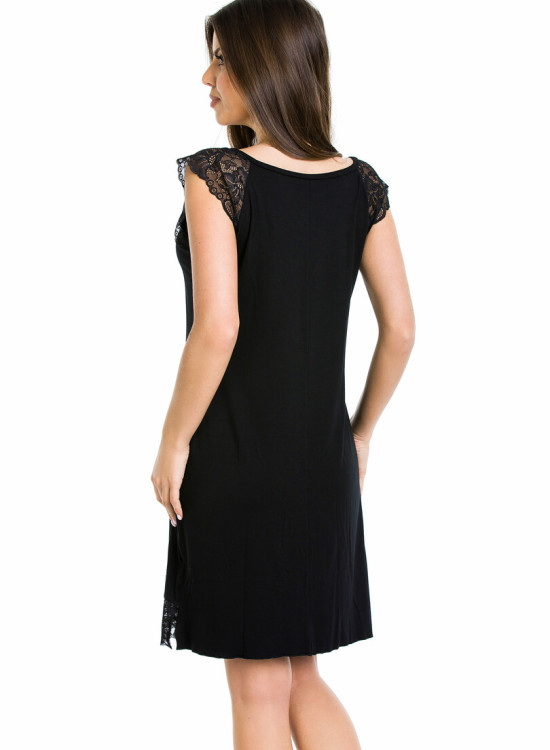Черна дамска нощница Aurelia 05074-Нощници-LadyStyle.bg Черна дамска нощница Aurelia 05074-Нощници-LadyStyle.bg