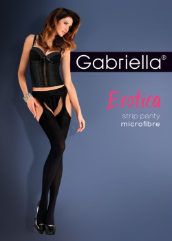 Жартиерен колан с чорапи в черно Erotica 30 DEN