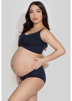 Бикини за бременни в тъмносин цвят MAMA PANTY