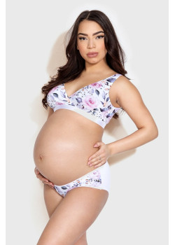 Бикини за бременни в бял цвят MAMA PANTY