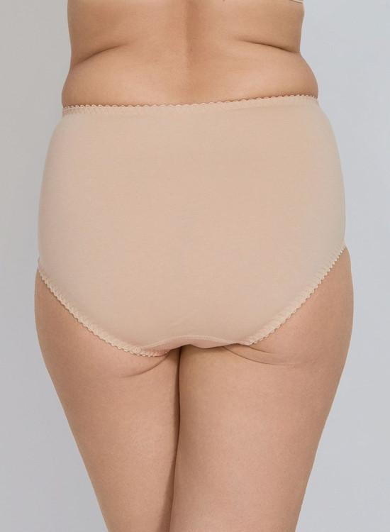 Бикини с висока талия в бежов цвят EVA-Бикини-LadyStyle.bg