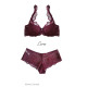 Сутиен с полуподплатени чашки в цвят бордо CORA M-3344/22-Полуподплатени-LadyStyle.bg
