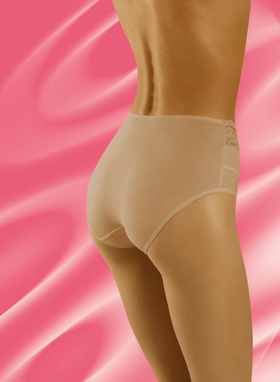 Памучни бикини в бежов цвят ECO-HI-Бикини-LadyStyle.bg