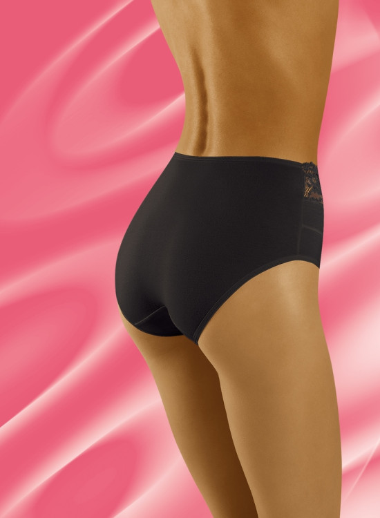 Памучни бикини в черен цвят ECO-HI-Бикини-LadyStyle.bg