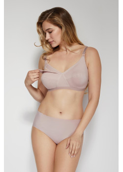 Сутиен за кърмачки в розов цвят MAMA BASIC MILKY