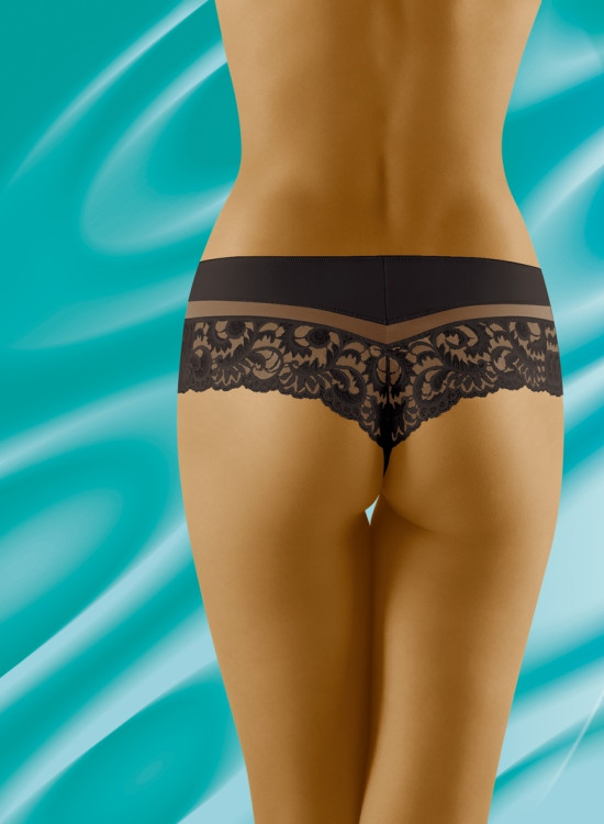 Бразилиани с дантела в черен цвят CANTATA-Бразилиани-LadyStyle.bg