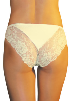 Дамски бикини с дантела в бежов цвят ROSALIE