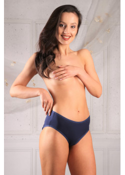 Дамски памучни бикини в тъмносин цвят Nikola