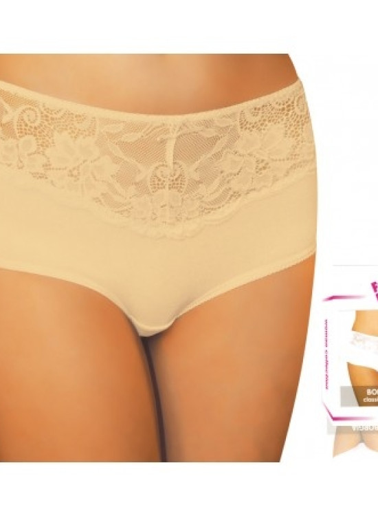 Дамски бикини с дантела в бежов цвят Borgia-Бикини-LadyStyle.bg