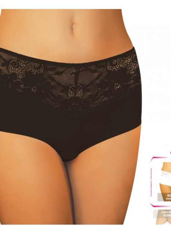 Дамски бикини с дантела в черен цвят Borgia-Бикини-LadyStyle.bg